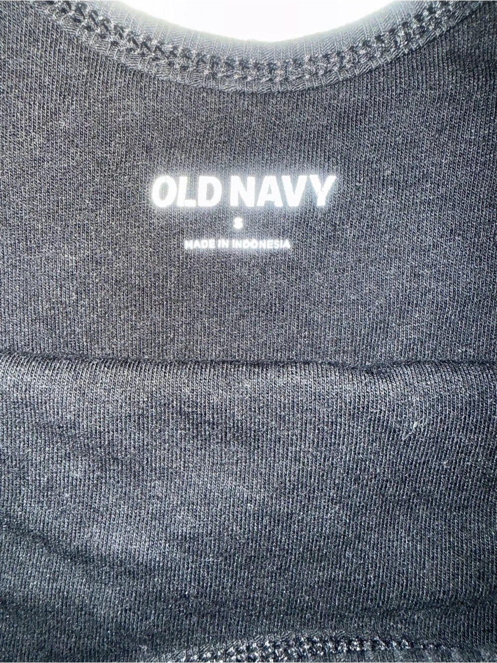 Old Navy Black Tie-Shoulder Ribbed Kids One-Piece Bodysuit